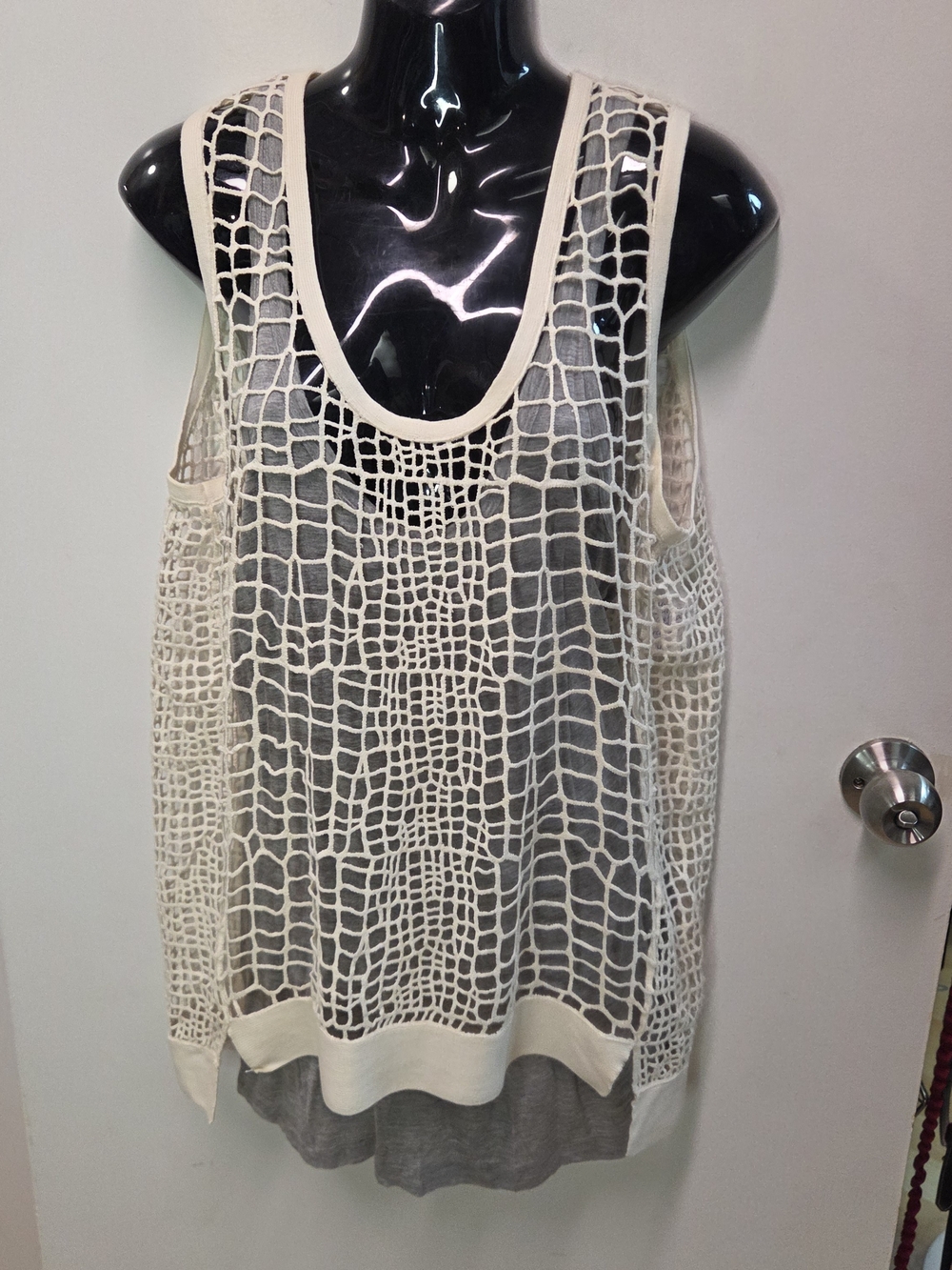 Robert Rodriguez Crochet Layered Tank Top - Size M